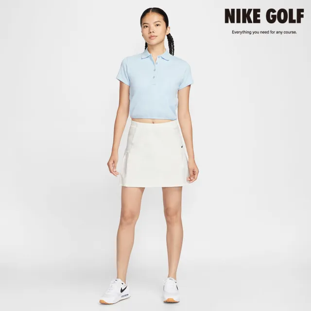 【NIKE GOLF】Nike 女款 Dri-FIT 短袖高爾夫球衫 淺藍色(IF8529-441)