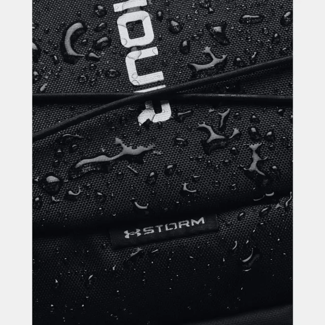 【UNDER ARMOUR】Hustle Sport 後背包 筆電夾層 防潑水(1364181001 黑)