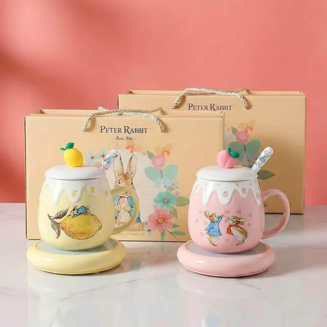 【PETER RABBIT 比得兔】智能恆溫馬克杯|恆溫底座設計|辦公/居家首選