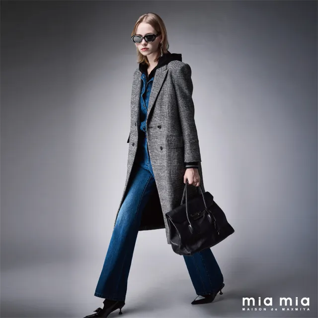 【mia mia】修身剪裁喇叭牛仔褲