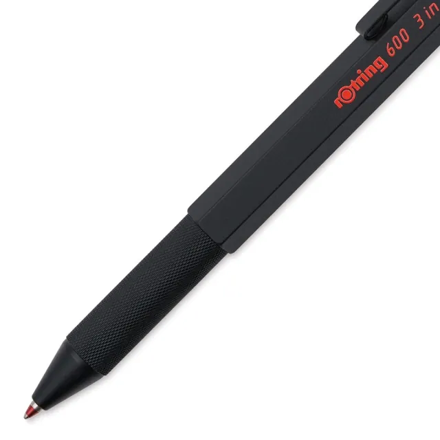 【rOtring】德國紅環rOtring 600型 3IN1 多功能原子筆 黑色(rOtring 600)