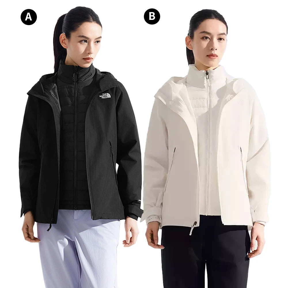 The North Face三合一外套 The North Face 官方旗艦中性款防水透氣三合一外套,多款任選)
