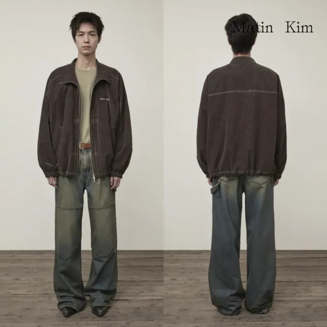 【MATIN KIM】官方旗艦 縫線細節高領夾克(多款任選)