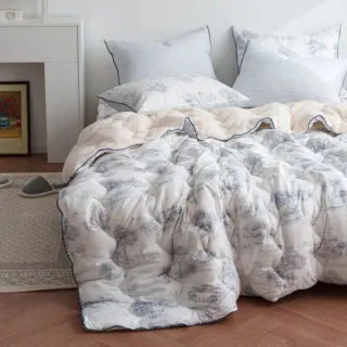 【寢室安居】韓國Hanebul 雙材質單面絨毛水洗被2KG-法式夢境150*205CM(廣藏市場.韓國棉被.韓國被.冬被)