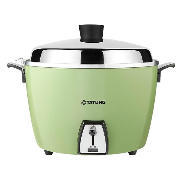 【TATUNG 大同】10人份經典綠不鏽鋼配件電鍋(TAC-10L-DG)