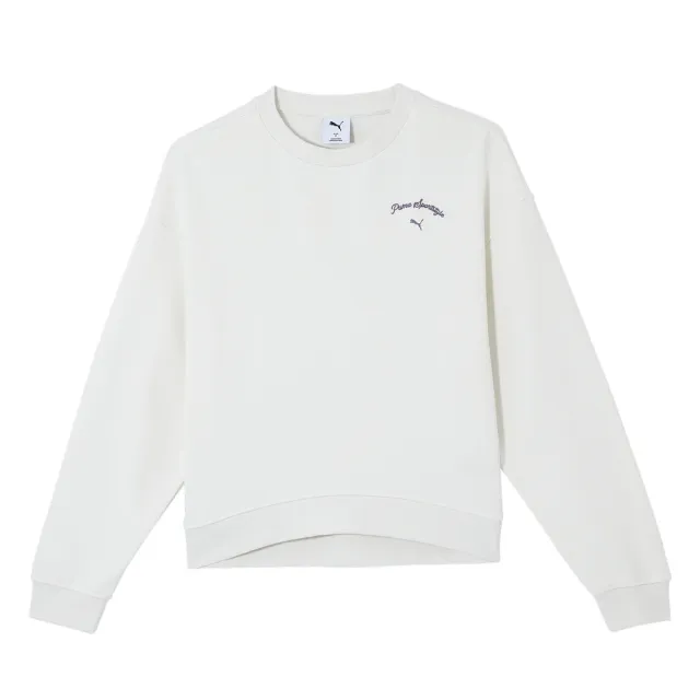 【PUMA】長袖上衣 女 大學T 亞規 SPORTS LEGACY 白 63253692