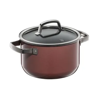 【WMF】德國製FUSIONTEC MINERAL 高身湯鍋 20CM 3.7L(玫瑰金色/陶晶鍋)
