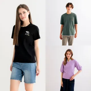 【Arnold Palmer 雨傘】男女裝-經典親膚圓領T-shirt(多款)