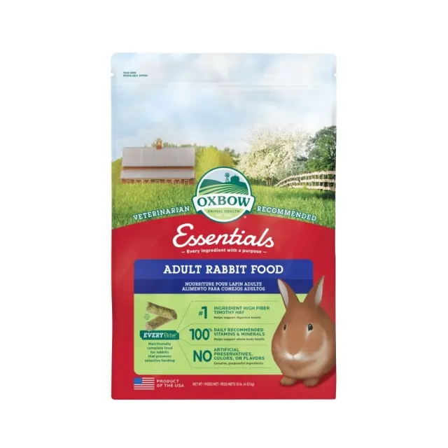 【OXBOW】活力-成兔配方飼料 10磅/4.5kg(美國OXBOW、兔子飼料、壓縮糧)