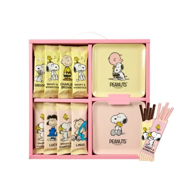 【SNOOPY 史努比】迷你雙享捲心酥禮盒240g(送禮推薦)