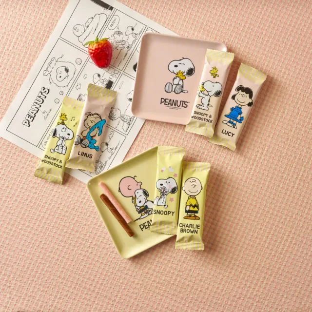 【SNOOPY 史努比】迷你雙享捲心酥禮盒240g(送禮推薦)