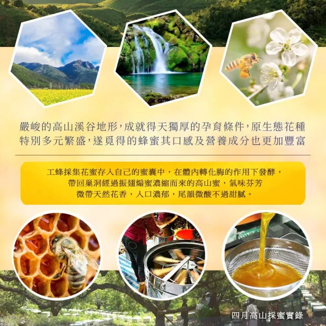 【情人蜂蜜】台灣小百岳高山蜂蜜3000gX1桶(贈375g小百岳+蜂蜜隨手包+品牌環保袋)