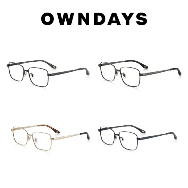 【OWNDAYS】Based 成熟雅痞風格鈦金屬光學眼鏡(BA1033G-2S)