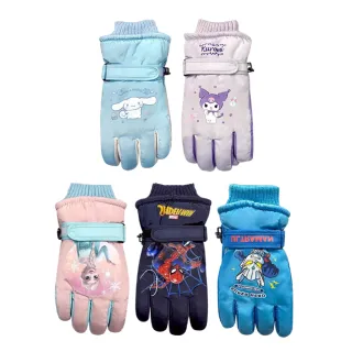 【DF 童趣館】迪士尼/三麗鷗兒童防水防風加絨手套