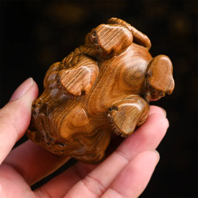 【LEEHER】綠檀木工藝品/桌面裝飾/家居擺飾/招財老虎擺件/擺件/檀木擺設/裝飾品/老虎木雕/原木工藝品/