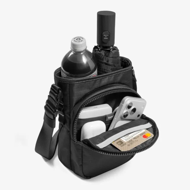 【tomtoc】Tomtoc 玩家首選 Switch 2 水桶包 曜石黑(斜肩包、水桶包、隨身包)
