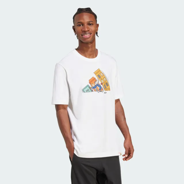 【adidas 愛迪達】DOODLE HUNT SKATE 短袖上衣 T恤 男 JM6499