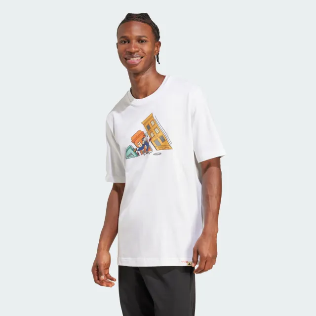 【adidas 愛迪達】DOODLE HUNT SKATE 短袖上衣 T恤 男 JM6499