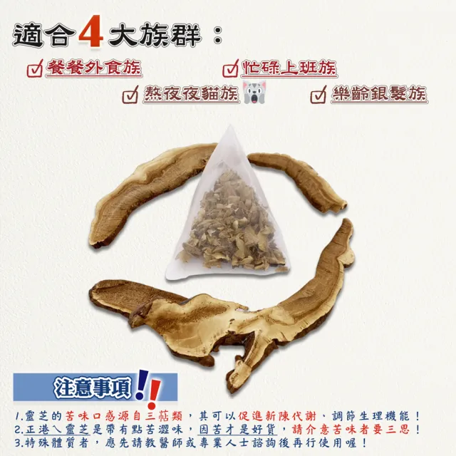 【蔘大王】元氣靈芝茶包X4組（2gX10入/組）(長效期版 苦澀口感 樂齡銀髮族 活力自在 無茶鹼立體茶包)