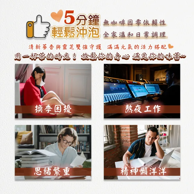 【蔘大王】靈芝人蔘茶包X4組（5gX10入/組）(長效期版 補氣兼退火 調整體質 無茶鹼透明茶包)