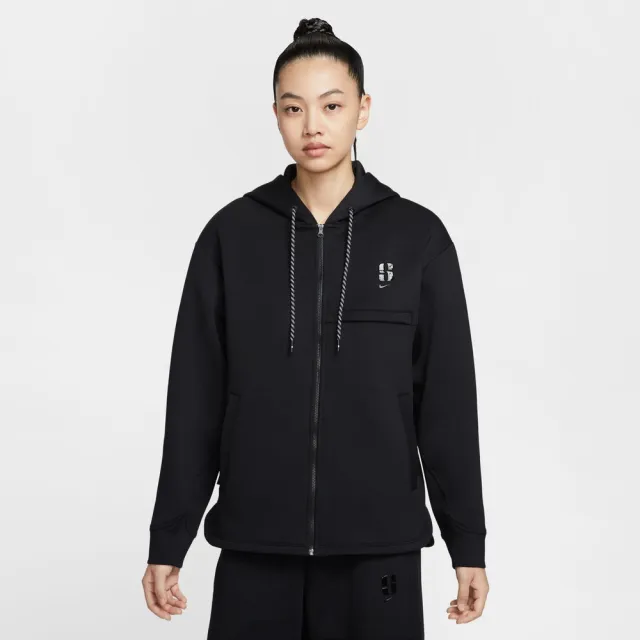 【NIKE 耐吉】連帽上衣 女 AS U NK DF SABRINA SIGNATURE F 運動 休閒 莎賓娜 Dri-FIT 寬鬆 黑(IH3917011)