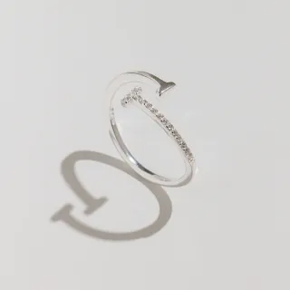 【vacanza】交錯之戀 925純銀飾品 純銀戒指(抗過敏 交換禮物 聖誕禮物)