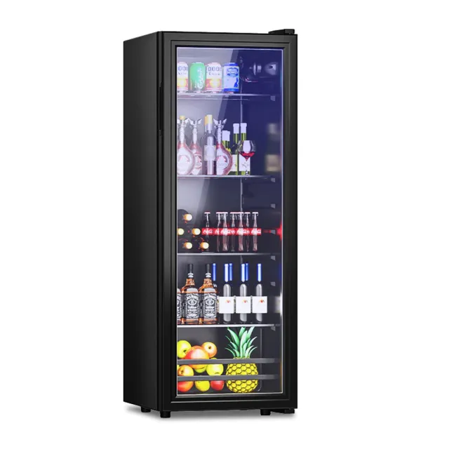 【YouPin】（台灣現貨）110V冷藏櫃58L冰箱酒水展示櫃飲料櫃蛋糕保險櫃製冷酒櫃立式(冷藏櫃/冰吧/冰箱/酒櫃)