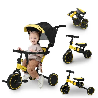 【i-smart】八合一多功能兒童滑步車(陪玩神器｜平衡車｜三輪車｜折疊滑步車｜寶寶生日禮物)
