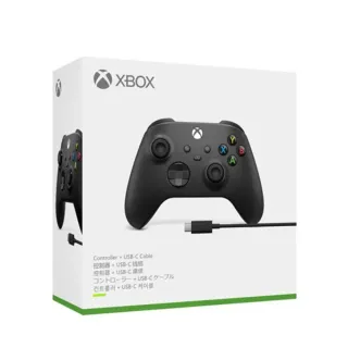 【Microsoft 微軟】XBOX 原廠無線控制器+USB-C 纜線(磨砂黑 台灣公司貨)