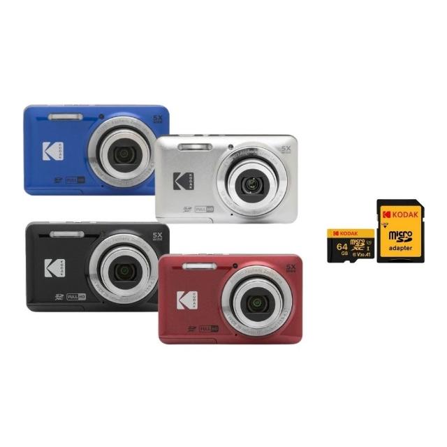 【Kodak 柯達】PIXPRO FZ55+記憶卡(公司貨/交換禮物/聖誕禮物)
