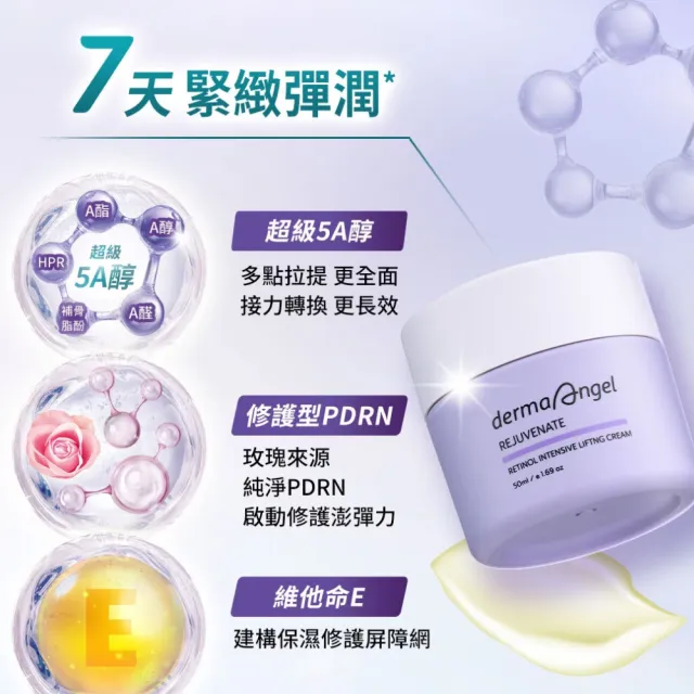 【derma Angel 護妍天使】0.5%緊緻彈力A醇乳霜(50ml)