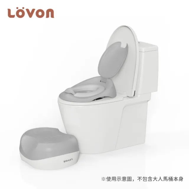 【LOVON】成長型三合一學習小馬桶(兒童馬桶 學習馬桶 戒尿布 增高墊腳凳 多功能)