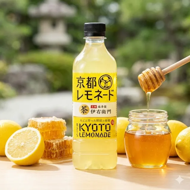 Suntory 三得利】525mlx24罐伊右衛門京都福壽園蜂蜜檸檬飲檸檬茶蜂蜜