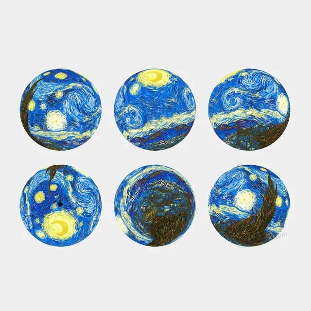 【Pintoo】梵谷 - 星夜 - 鑰匙圈拼圖24片