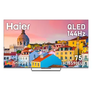 【Haier 海爾】75型 4K QLED 144Hz Google TV 量子點智慧聯網顯示器(H75S90EUX)