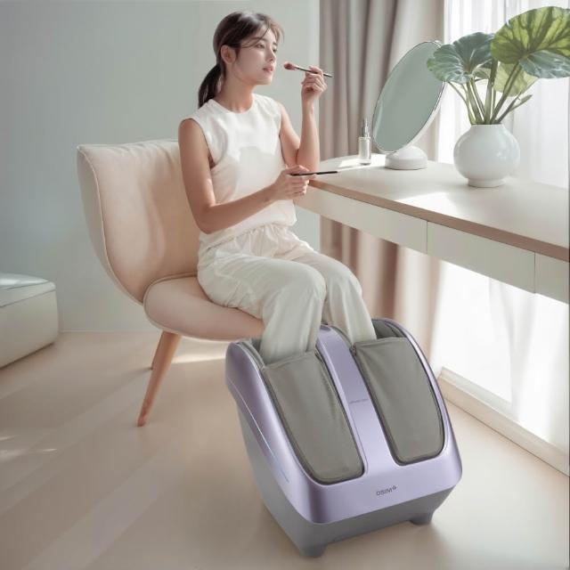 【OSIM】暖足樂Sync OS-3233_黑色/微光紫(腳底按摩/腿部按摩/美腿機/小腿按摩)