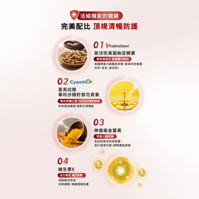 【Wedar 薇達】高活性納豆激酶 6盒組(30顆/盒.不含紅麴.業界最高活性.薑黃)
