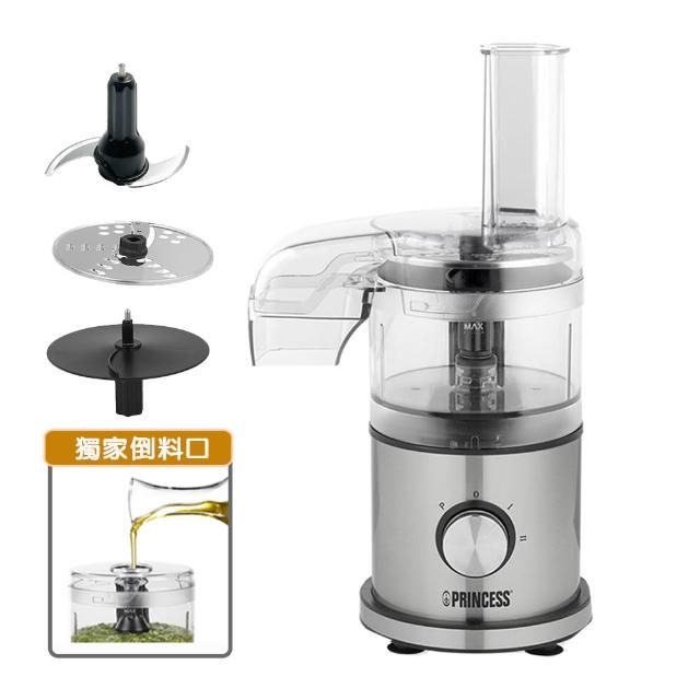 【PRINCESS 荷蘭公主】500ml輕巧食物處理機 221053(水餃煎餃煎餅副食品神器!輕鬆攪打拌料打發!)
