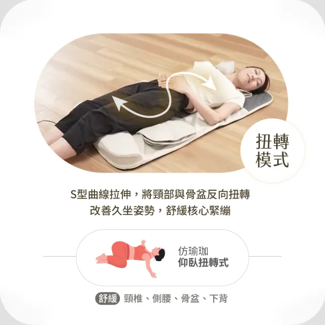 日本MediFeel 3D溫感氣囊拉筋按摩墊-22顆氣囊/職人整復/肩頸腰臀放鬆/躺著按/長輩送禮推薦(RM01)