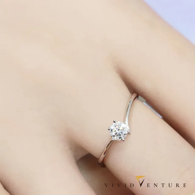 【Vividventure 亞帝芬奇】鉑金 GIA 30分 DIF 3EX 八心八箭 無螢光 天然鑽石 真鑽 戒指 時尚經典