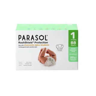 【PARASOL 總代理】進化版｜Clear+Dry 新科技水凝尿布 禮盒組 黏貼型NB-L / 綠活集點加價購(2包/箱)