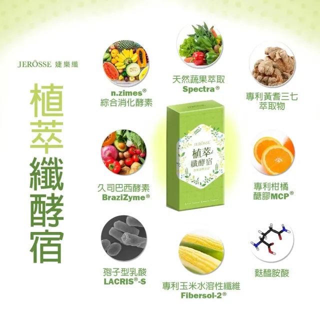 【JEROSSE 婕樂纖】植萃纖酵宿(纖酵素 第二代 升級上市)