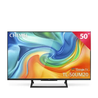 【CHIMEI 奇美】50型AI 4K QLED Google TV液晶顯示器_不含視訊盒(TL-50UM20/AI/卡拉OK)