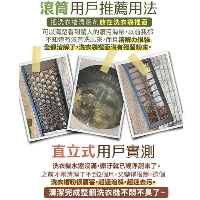 【古寶無患子】2盒組 神奇檸檬洗衣槽清潔劑(洗衣槽去垢/淨黴味/除異味/過碳酸鈉)