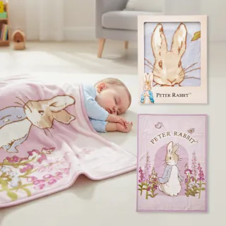 【奇哥官方旗艦】恬雅比得兔幼兒毛毯/蓋毯禮盒 100x140cm(寶寶新生兒禮 滿月禮 彌月禮 嬰兒禮盒)