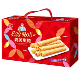 【義美】義美蛋捲禮盒X3-旺福款360g (過年/年節/禮盒/分享)