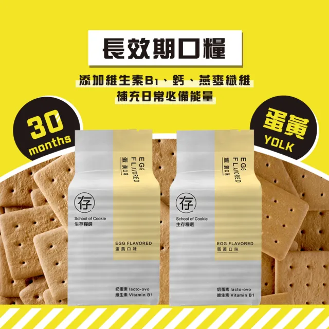 【餅乾學院】口糧餅乾-生存糧選綜合包(蛋黃餅乾/咖啡餅乾/防災/綜合包)