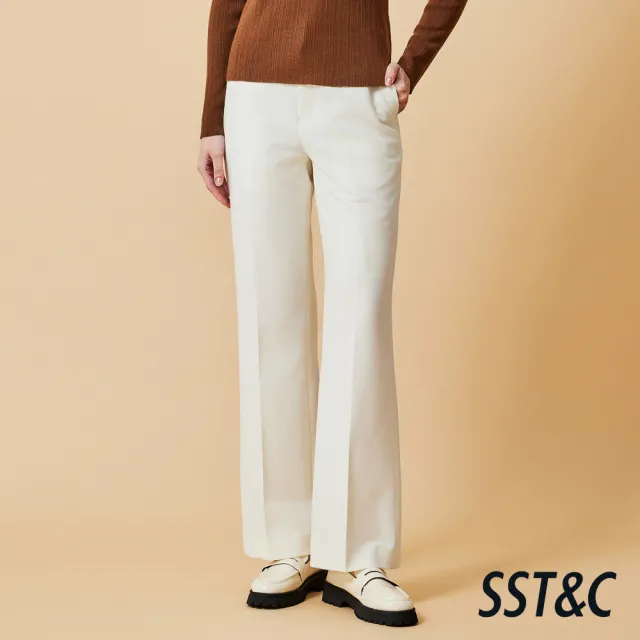 【SST&C】女裝 可機洗_雪霧白西裝褲-825212020321(換季65折)