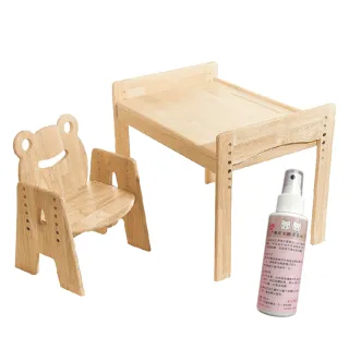 【環安兒童傢俱】69*50cm加大桌+動物陪讀椅+護木油_DC-203(書桌椅 兒童書桌椅 書桌 成長椅)