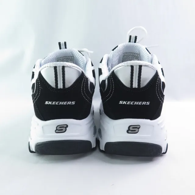 【SKECHERS】D LITES 男休閒鞋 老爹鞋 厚底 瞬穿(232667BKW 黑x白)